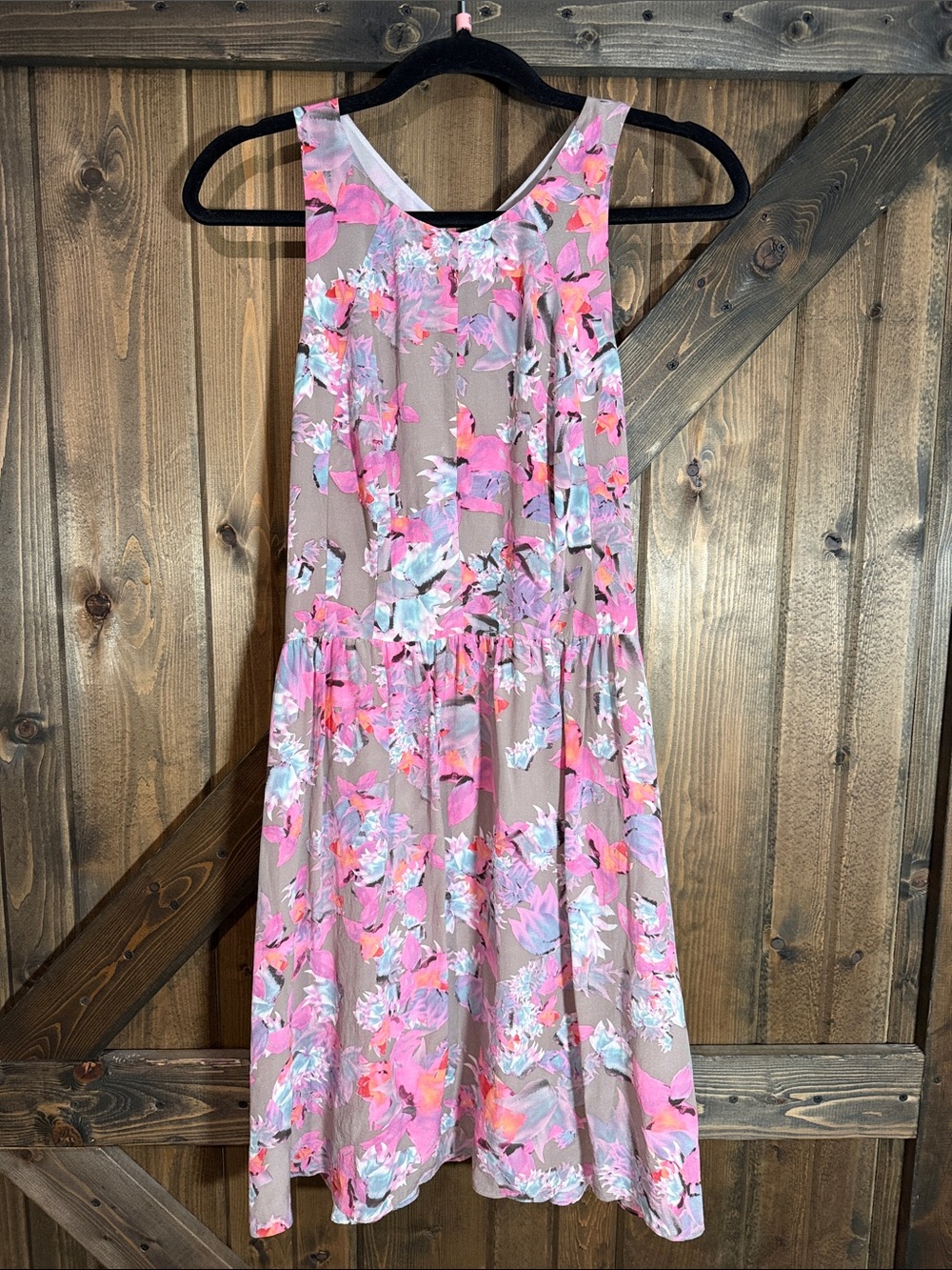 Rebecca Taylor Pink Floral Mini Dress 💯 Silk
